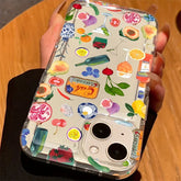 Fruit Juice Flower Clear Phone Case